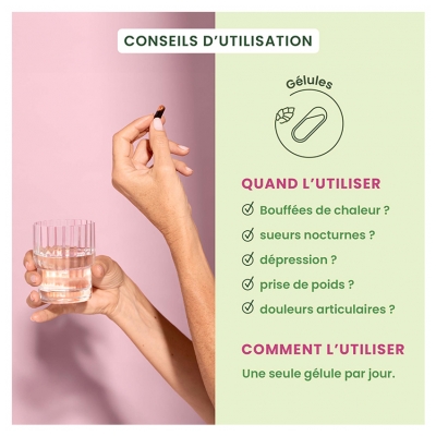 HerbalGem Réduction des Bouffées de Chaleur 30 Gélules