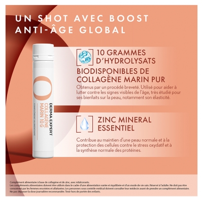 Oenobiol Derma Expert Collagène Marin 10 g 10 Unités Liquides