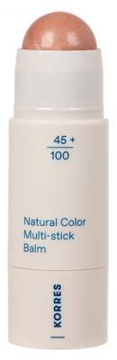 Korres Natural Color Multi-Stick Baume Teinté Effet Bonne Mine 4,5 g - Teinte : 02 Glass Peach