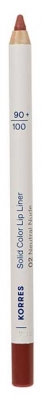 Korres Solid Color Liner Lèvres 1,2 g - Teinte : 02 Neutral Nude