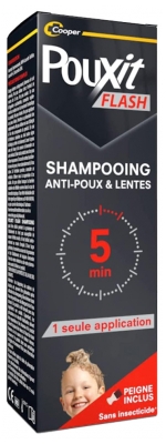 Pouxit Flash Anti-Poux et Lentes Shampoing 5 minutes 100 ml
