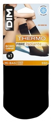DIM Mi-Bas Noirs Thermo Fibre Isolante 1 Paire - Taille : 35/41