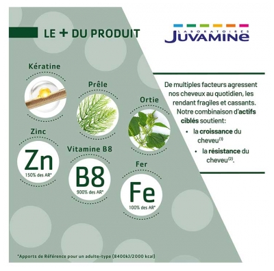 Juvamine Expert Force Capillaire Croissance & Resistance 60 Comprimés
