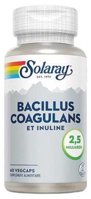 Solaray Bacillus Coagulans et Inuline 2,5 Milliards 60 Capsules