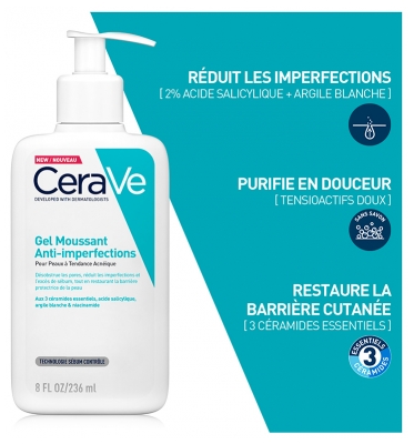 CeraVe Gel Moussant Anti Imperfections 236 ML