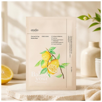 Ondo Beauty 36.5 Charcoal & Yuja Bubble 1 Masque 25 Grammes