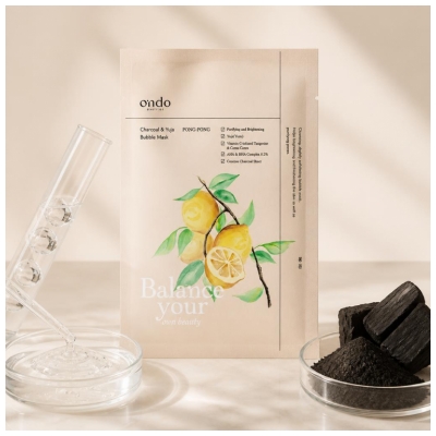 Ondo Beauty 36.5 Charcoal & Yuja Bubble 1 Masque 25 Grammes
