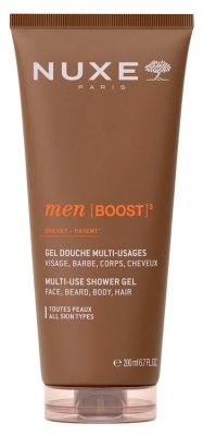 Nuxe Men [Boost]3 Gel Douche Multi-Usages Visage, Barbe, Corps, Cheveux 200 ml