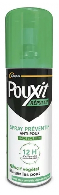 Pouxit éepulsif Spray Préventif Anti-Poux 12h 75 ml