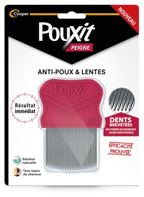 Pouxit Peigne Anti-Poux et Lentes Pointes Arrondies