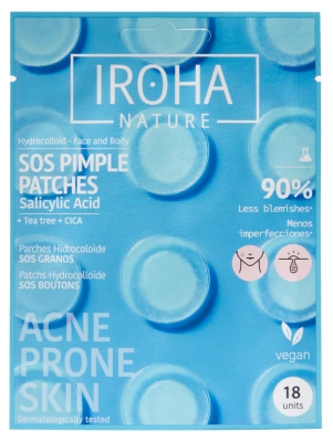 Iroha Nature Patch Sos Bouton X 18