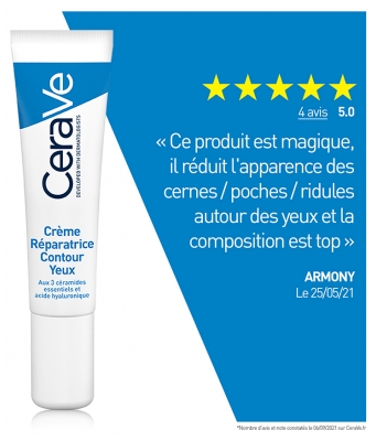 CeraVe Crème Réparatrice pour le Contour Yeux 14 ml