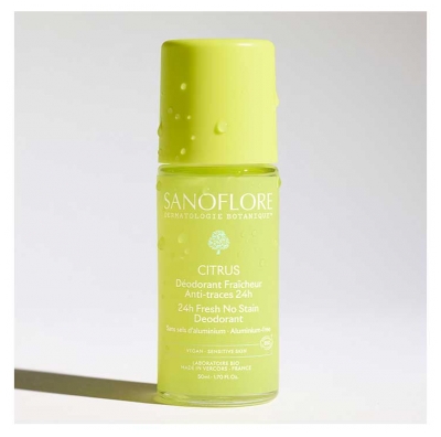 Sanoflore Déodorant Fraîcheur 24H Citrus Biologique 50 ML