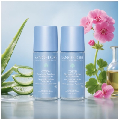 Sanoflore Déodorant Fraîcheur 24H Coton Bio Lot 2 x 50 ML