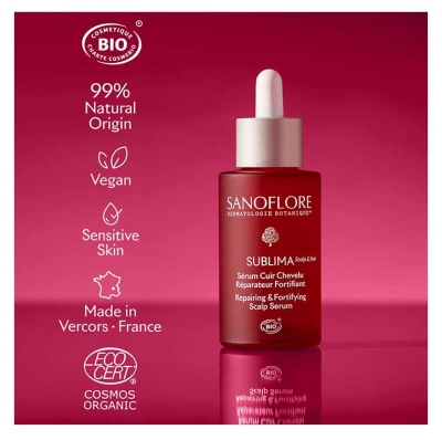 Sanoflore Sublima Sérum Cuir Chevelu Réparateur Fortifiant Bio 50 ml