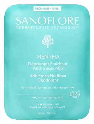 Sanoflore Déodorant Fraîcheur 48H Mentha Recharge Biologique 50 ML
