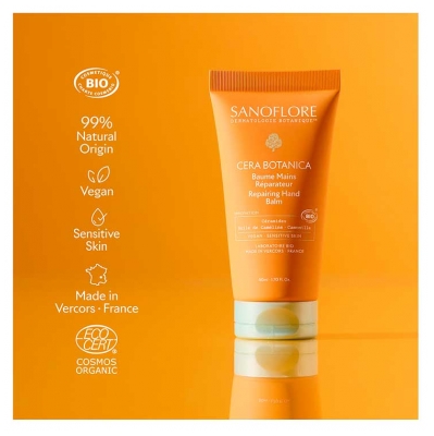 Sanoflore Cera Botanica Baume Mains Réparateur Biologique 50 ML