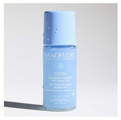 Sanoflore Déodorant Fraîcheur 24 Heures Coton Bio 50 ML
