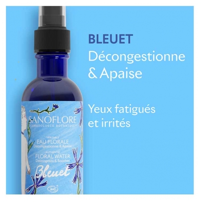 Sanoflore Véritable Eau Florale au Bleuet x Jacques Merle 200 ml