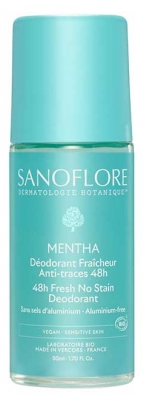 Sanoflore Déodorant Fraîcheur 48H Mentha Biologique 50 ML