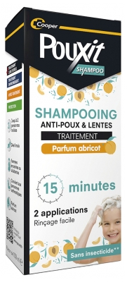 Pouxit Traitement Shampoing Anti-Poux et Lentes Abricot 100 ml