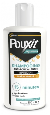 Pouxit Traitement Shampoing Anti-Poux et Lentes Abricot 200 ml