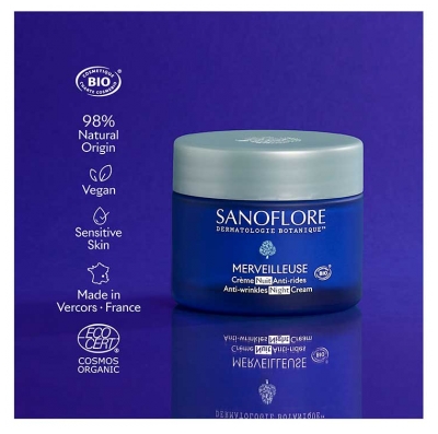 Sanoflore Merveilleuse Anti-Rides Crème Nuit Bio 50 ml