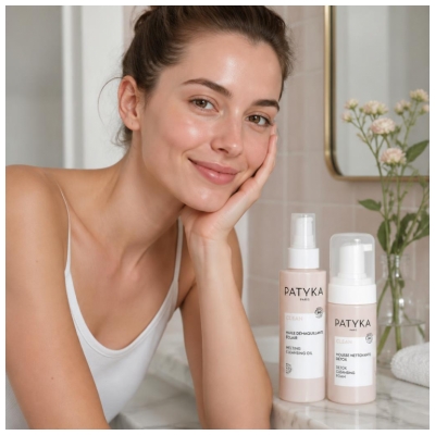 PATYKA Clean Huile Démaquillante Éclair Bio 150 ml + Mousse Nettoyante Détox Bio 150 ml 