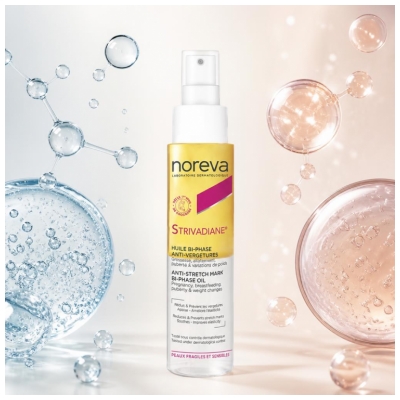 Noreva Strivadiane Huile Bi-Phase Anti-Vergeture Peaux Sensibles et Fragiles 100 ml