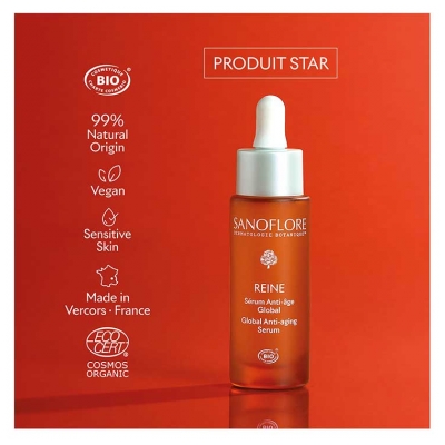 Sanoflore Reine Anti-Âge Global Sérum Bio 30 ml