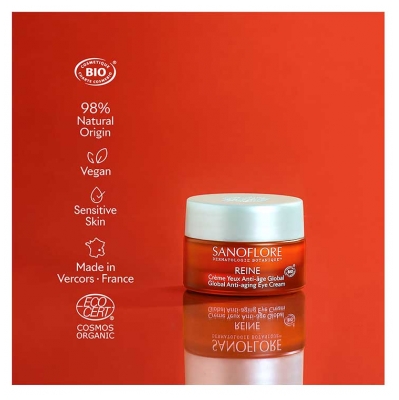 Sanoflore Reine Anti-Âge Global Crème Yeux Bio 15 ml