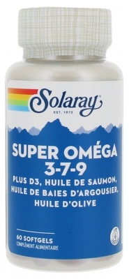 Solaray Super Oméga 3-7-9 60 Capsules