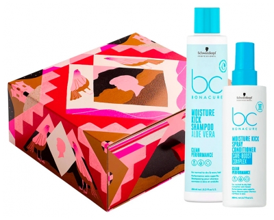 Schwarzkopf Coffret Bonacure Moisture Kick Shampoing 250 ml + Moisture Kick Spray Brume 200 ml