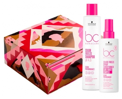 Schwarzkopf Coffret Bonacure Shampoing Color Freeze 250 ml + Spray Baume Démêlant Color Freeze 200 ml