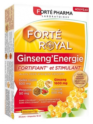 Forté Pharma Ginseng'Énergie - 20 Ampoules - 10 ml
