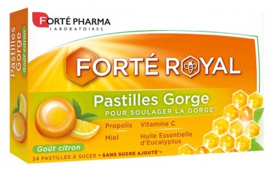 Forté Pharma Pastilles Gorge Citron - 24 Pastilles à Sucer