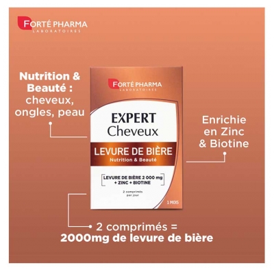 Forté Pharma Expert Cheveux Levure de Bière 2000 56 Comprimés