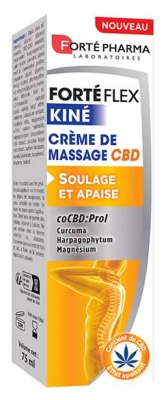 Forté Pharma Forte Flex Kiné Crème de Massage Cbd - Soulage et Apaise les Douleurs Musculaires - Tube 75 ml