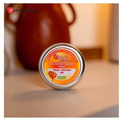 Forté Pharma Gommes Gorge Miel - Boîte de 45 g