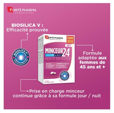 Forté Pharma Minceur 24 45+ Perte de Poids Format Eco 56 Comprimés