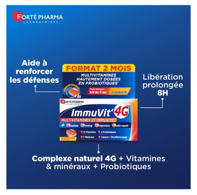 Forté Pharma Immuvit 4 g 60 Comprimés - 2 Mois