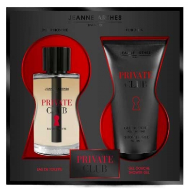 JEANNE ARTHES Coffret Private Club Eau de Toilette 100 ml + Private Club Gel Douche Corps & Cheveux 150 ml