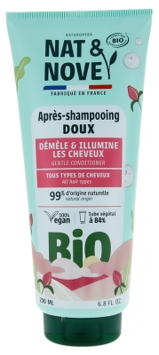Nat&Nove Bio 2en1 Après-Shampoing Doux Illumine & Démêle Bio 200 ml