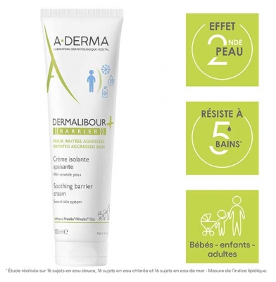 A-DERMA Dermalibour+ Barrier Crème Isolante Apaisante Peaux Irritées Agressées 100 ml