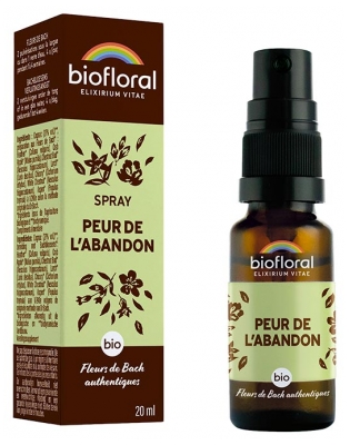 Biofloral Spray Peur de l'Abandon Fleurs de Bach Bio 20 ml