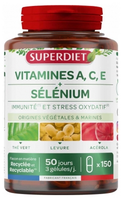 Superdiet Vitamines A, C, E & Sélénium Complément Alimentaire 150 Gélules