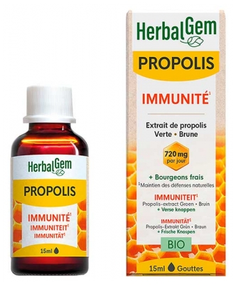 HerbalGem Gouttes Propolis Immunité 15 ml