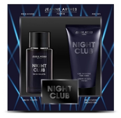 JEANNE ARTHES Coffret Night Club Men Eau de Toilette 100 ml + Gel Douche 150 ml