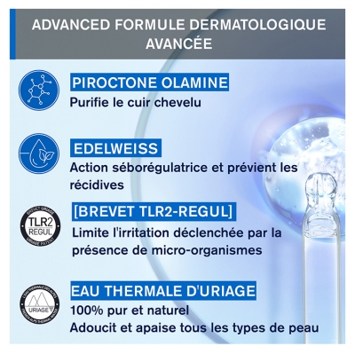 Uriage DS HAIR Shampoing Doux Équilibrant Purifiant 500 ml