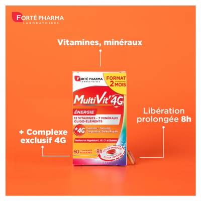 Forté Pharma Multivit 4 g Énergie - 20 Comprimés